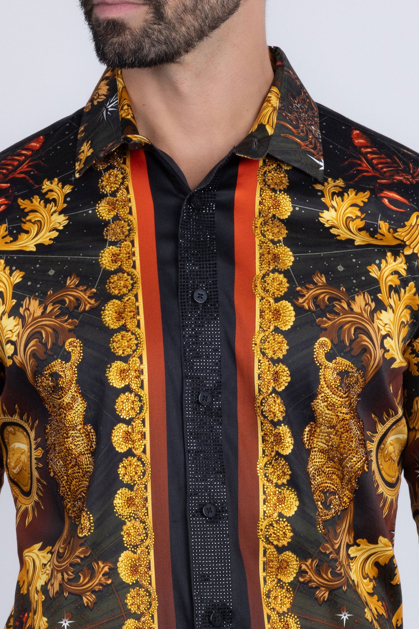 Cogent Approach Rhinestone Long Sleeve Shirt