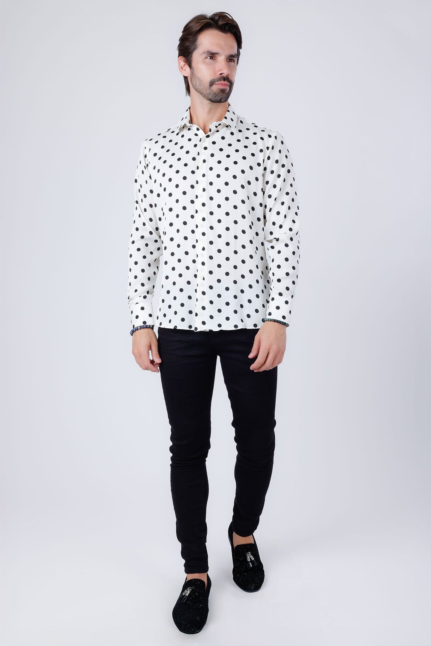 Delhi Polka Dots Long Sleeve Shirt