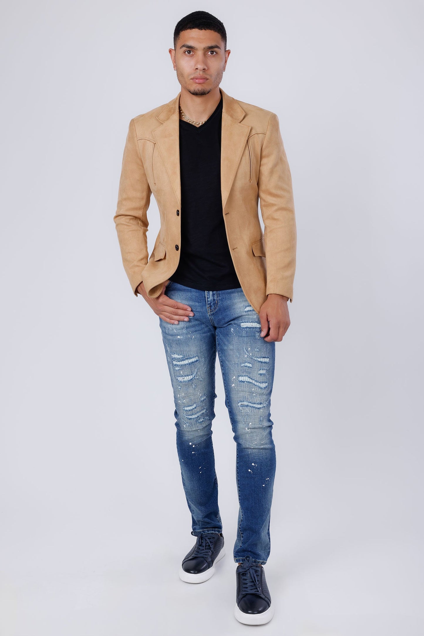 Drowsewrap Suede Blazer