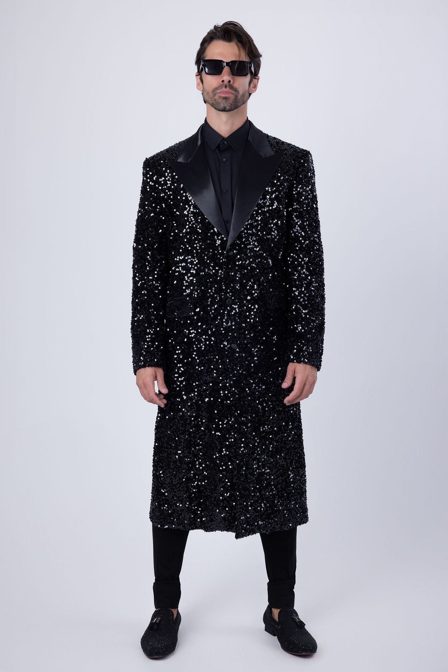 Tovira Sequin Long Coat