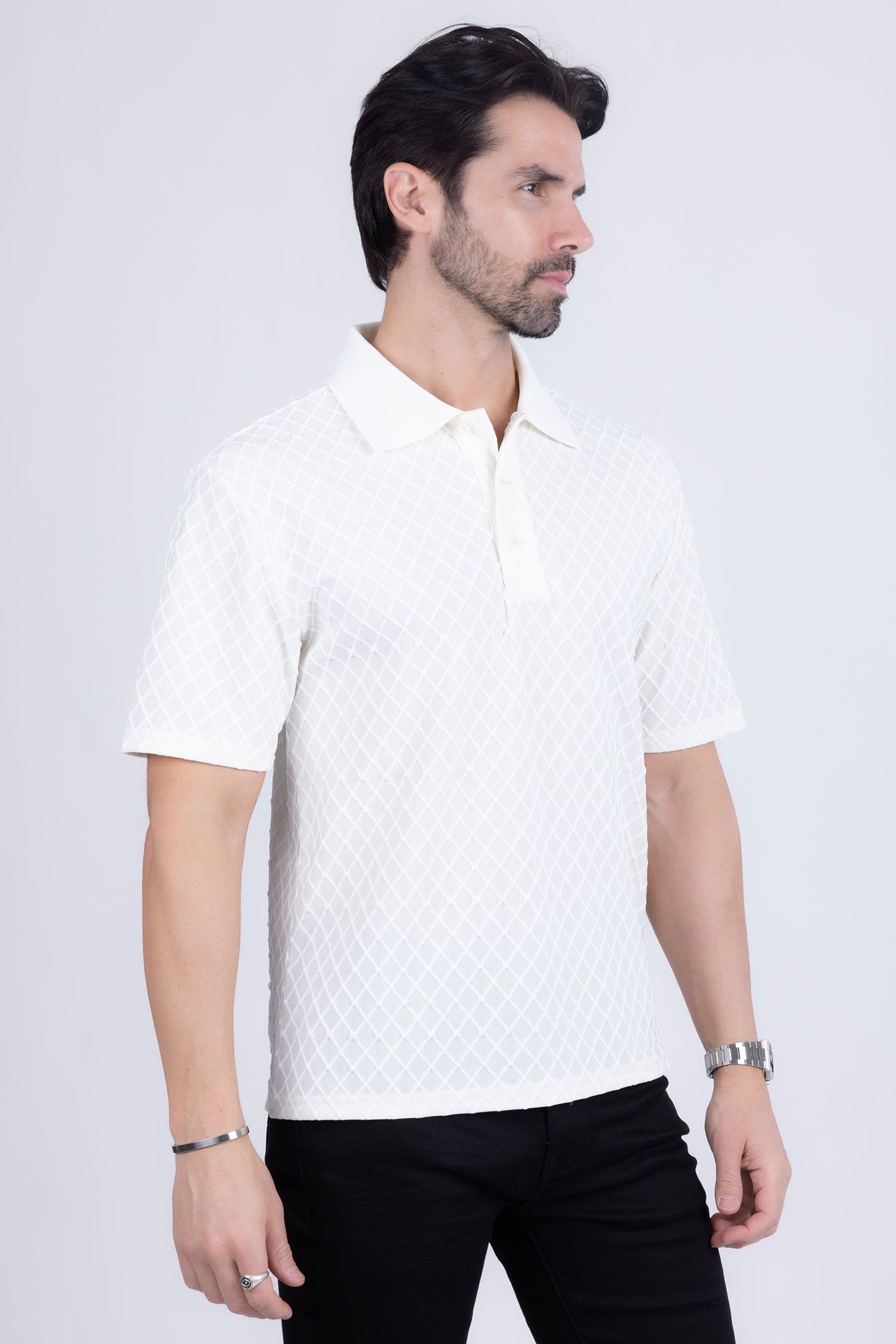 Sydney Geometric Polo Shirt