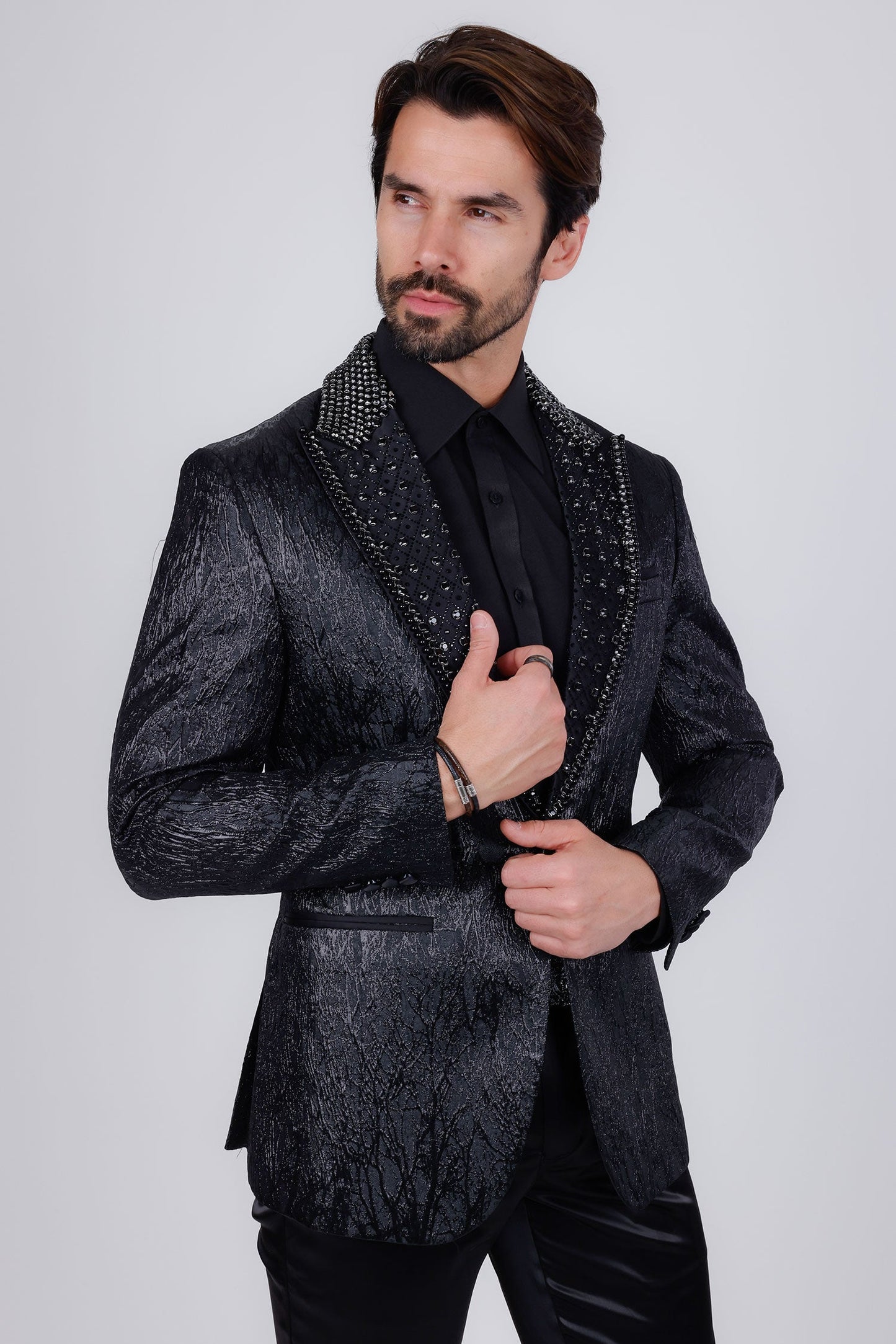 Amusing Origins Rhinestone Blazer