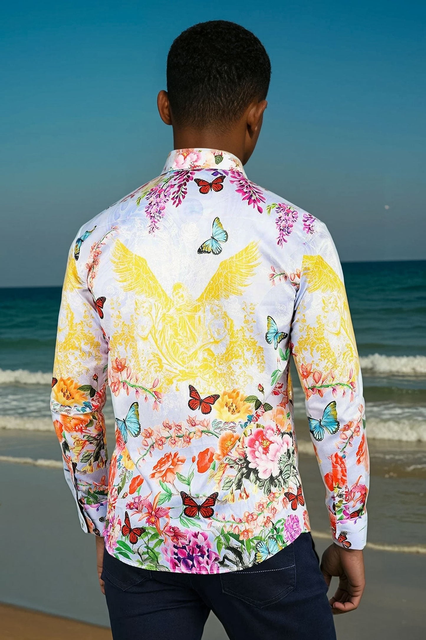Noble Gents Butterfly Long Sleeve Shirt