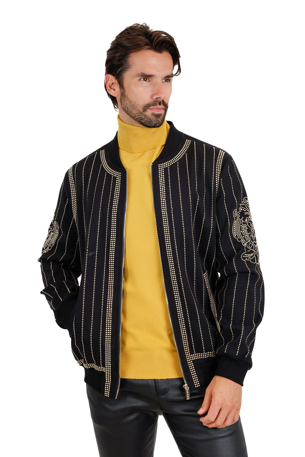 Rowdy Stud Bomber Jacket