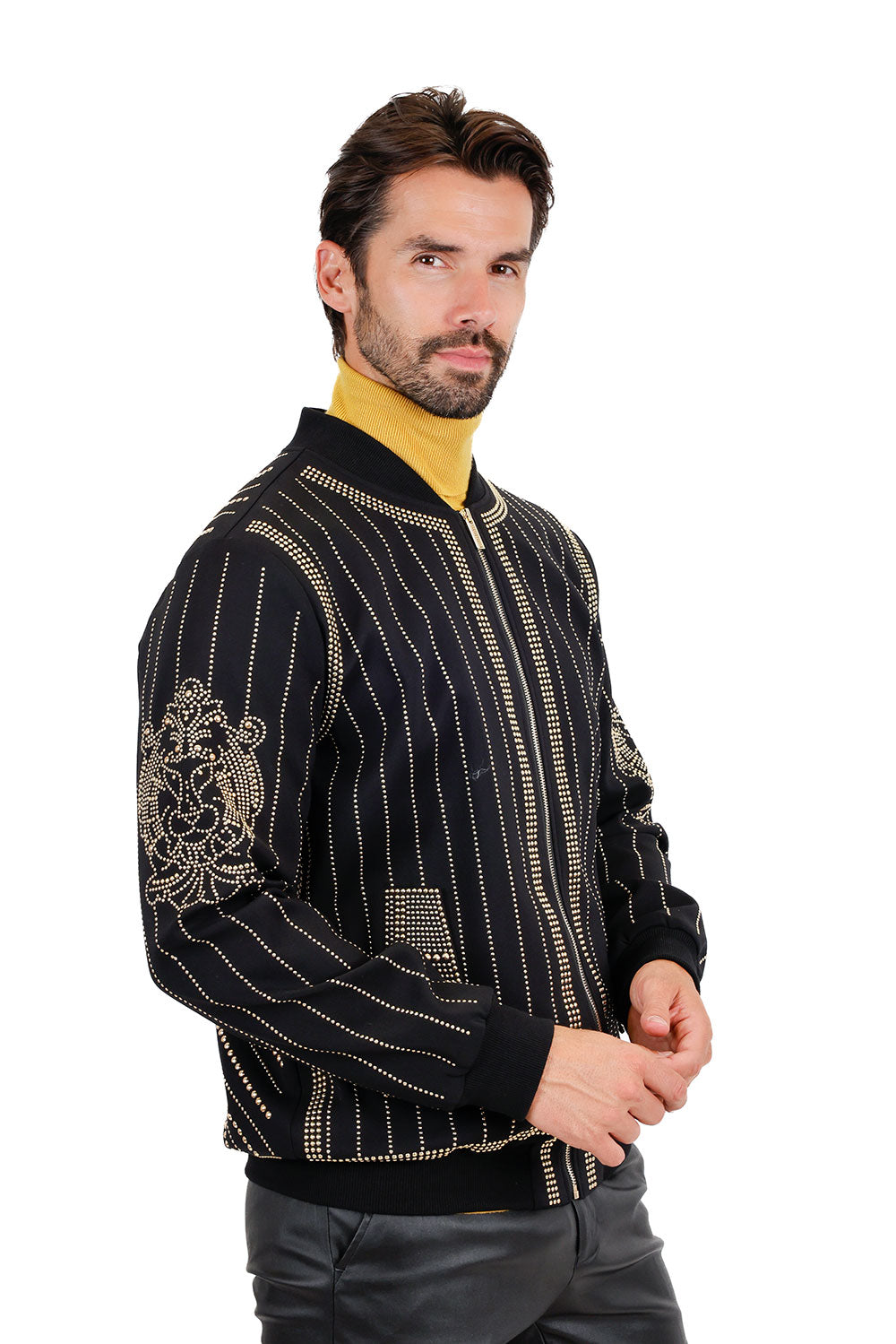 Rowdy Stud Bomber Jacket