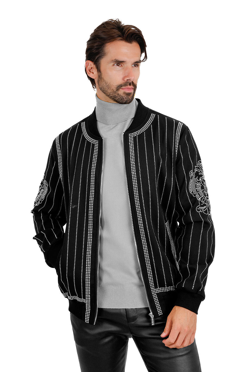Rowdy Stud Bomber Jacket