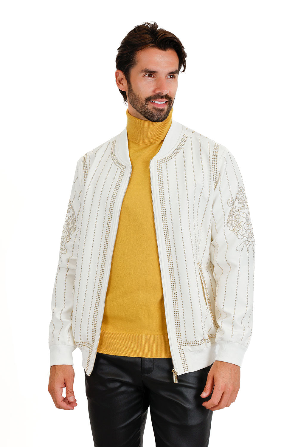 Rowdy Stud Bomber Jacket