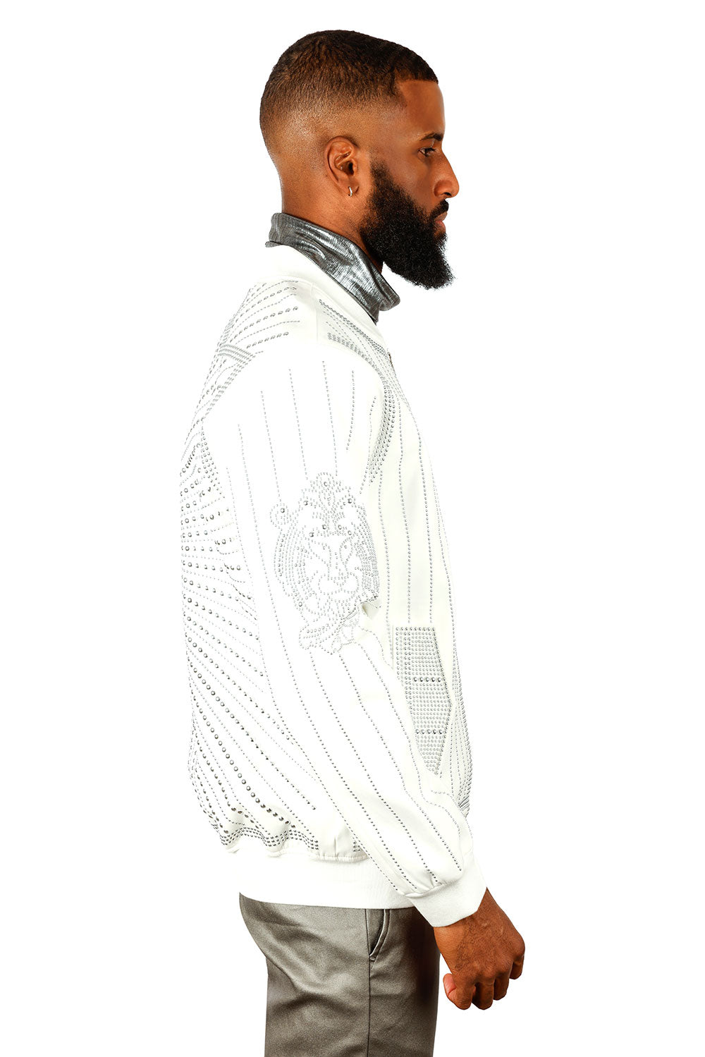 Rowdy Stud Bomber Jacket