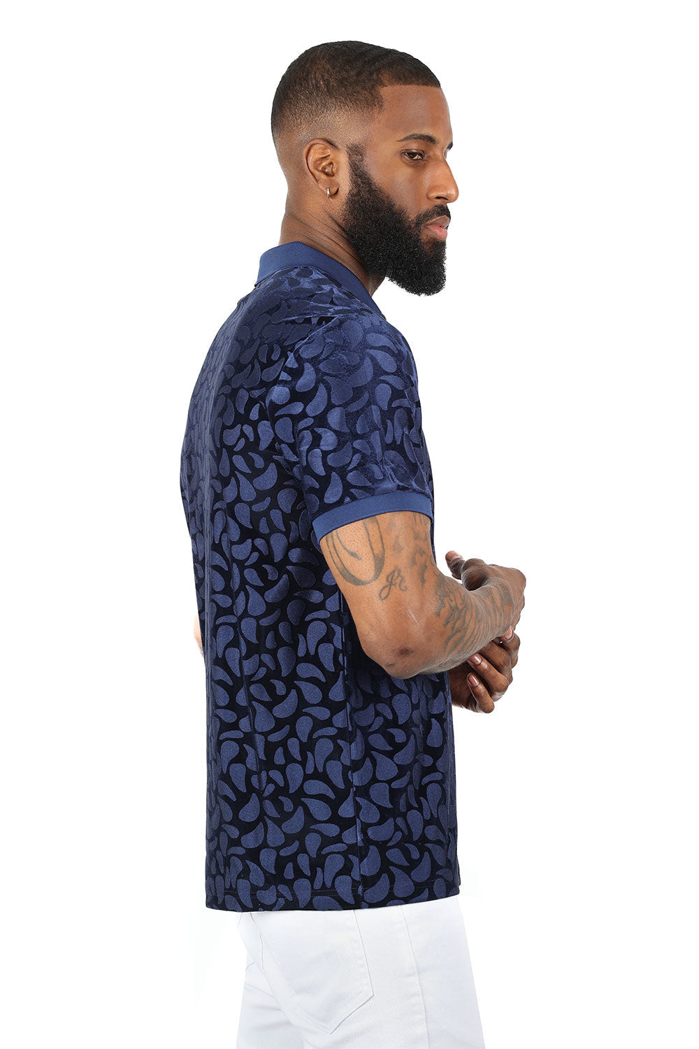 Floral Twist Polo Shirt