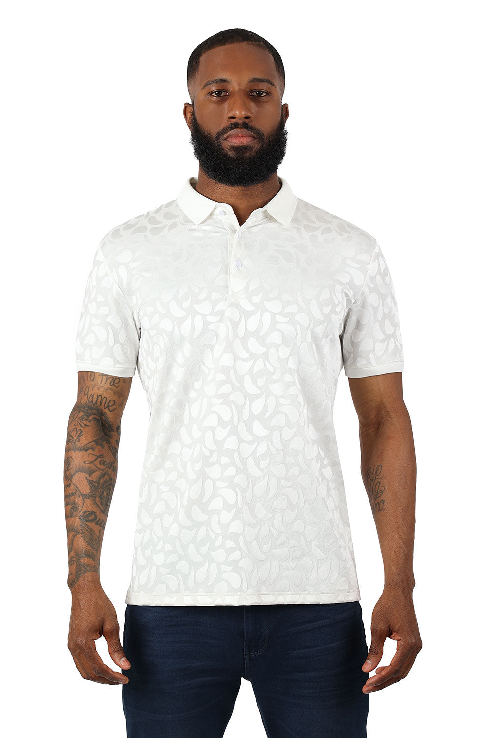 Floral Twist Polo Shirt