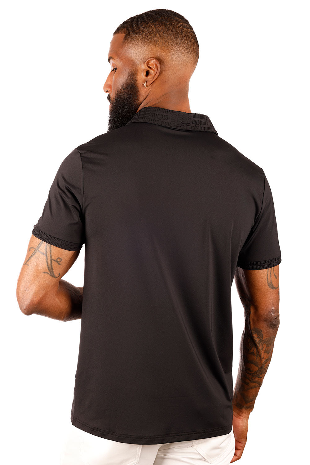 Solid Twist Polo Shirt