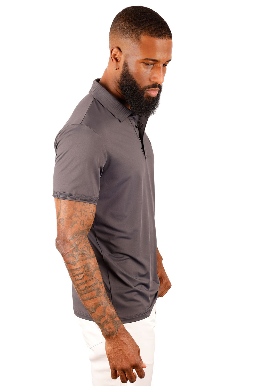 Solid Twist Polo Shirt