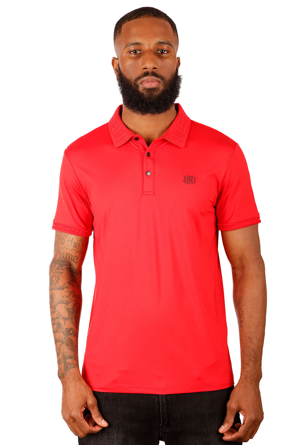 Solid Twist Polo Shirt
