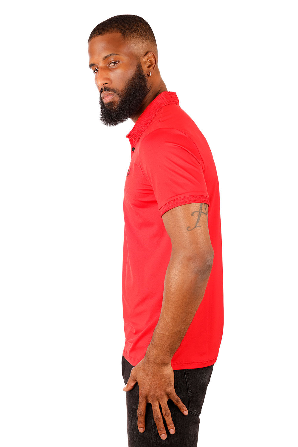Solid Twist Polo Shirt