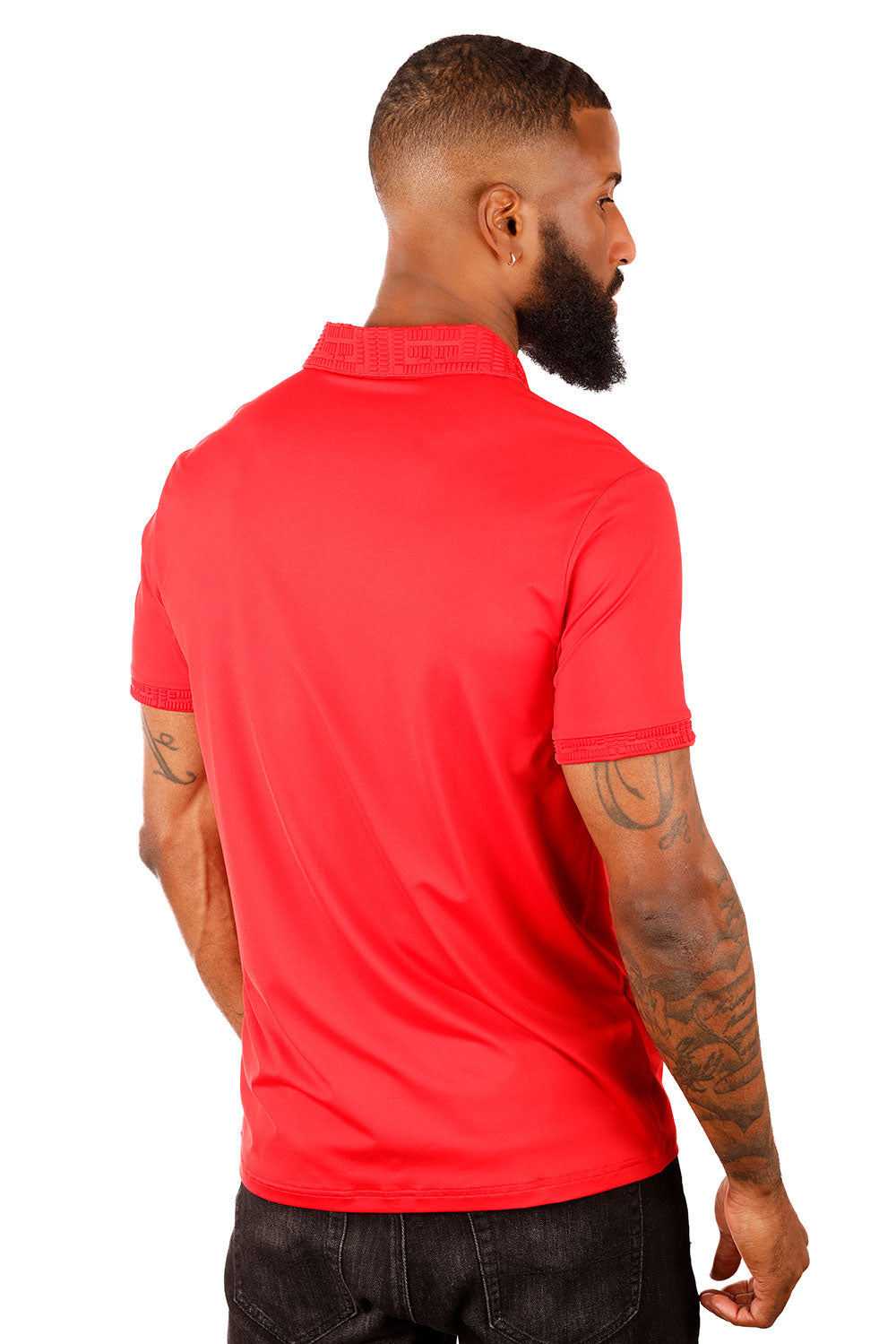 Solid Twist Polo Shirt