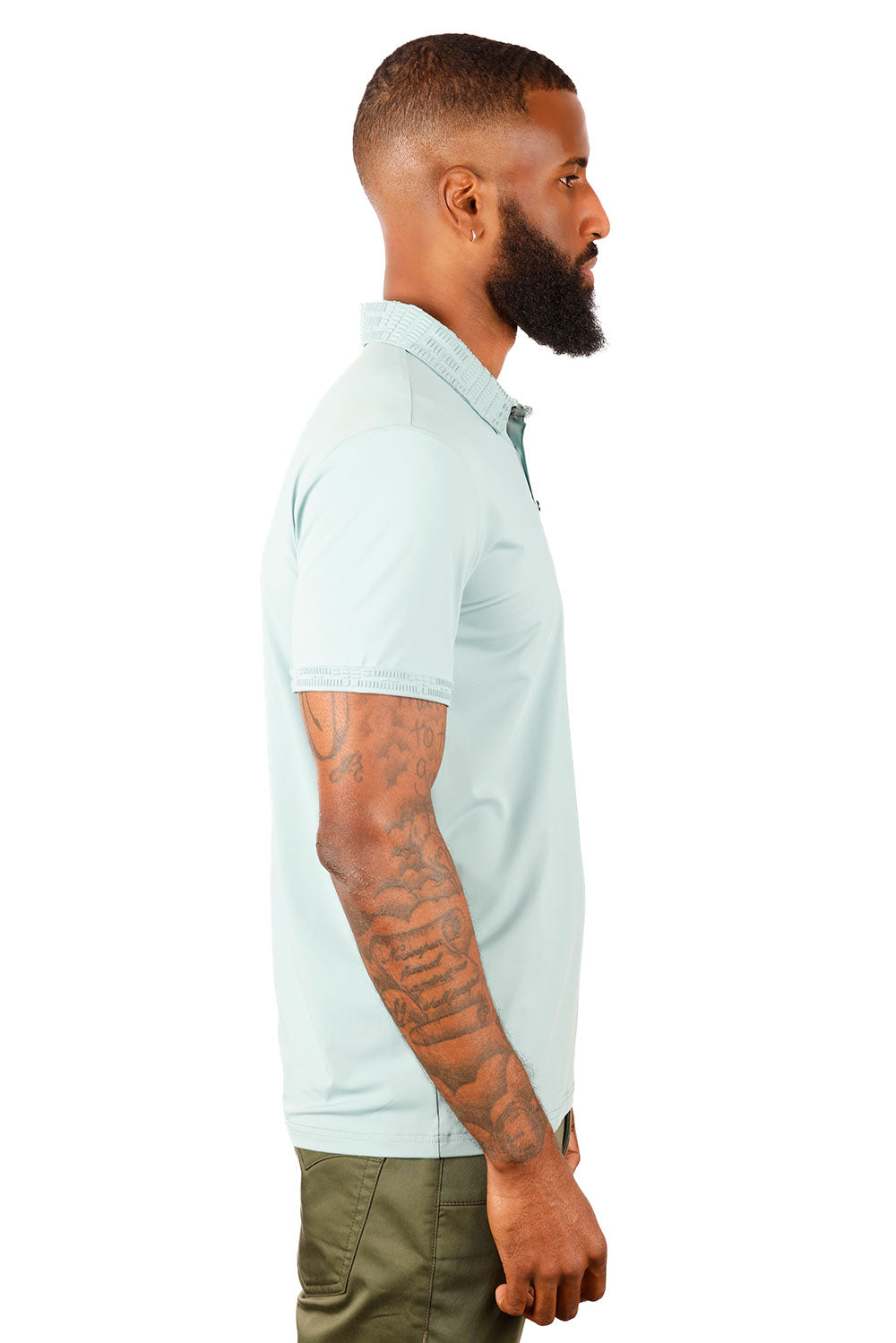 Solid Twist Polo Shirt