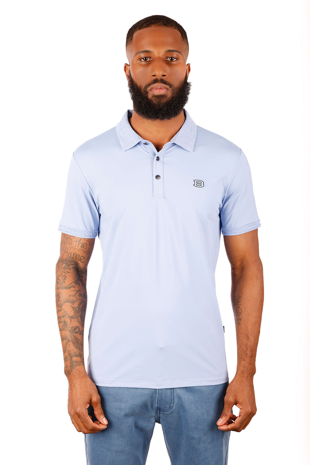 Solid Twist Polo Shirt