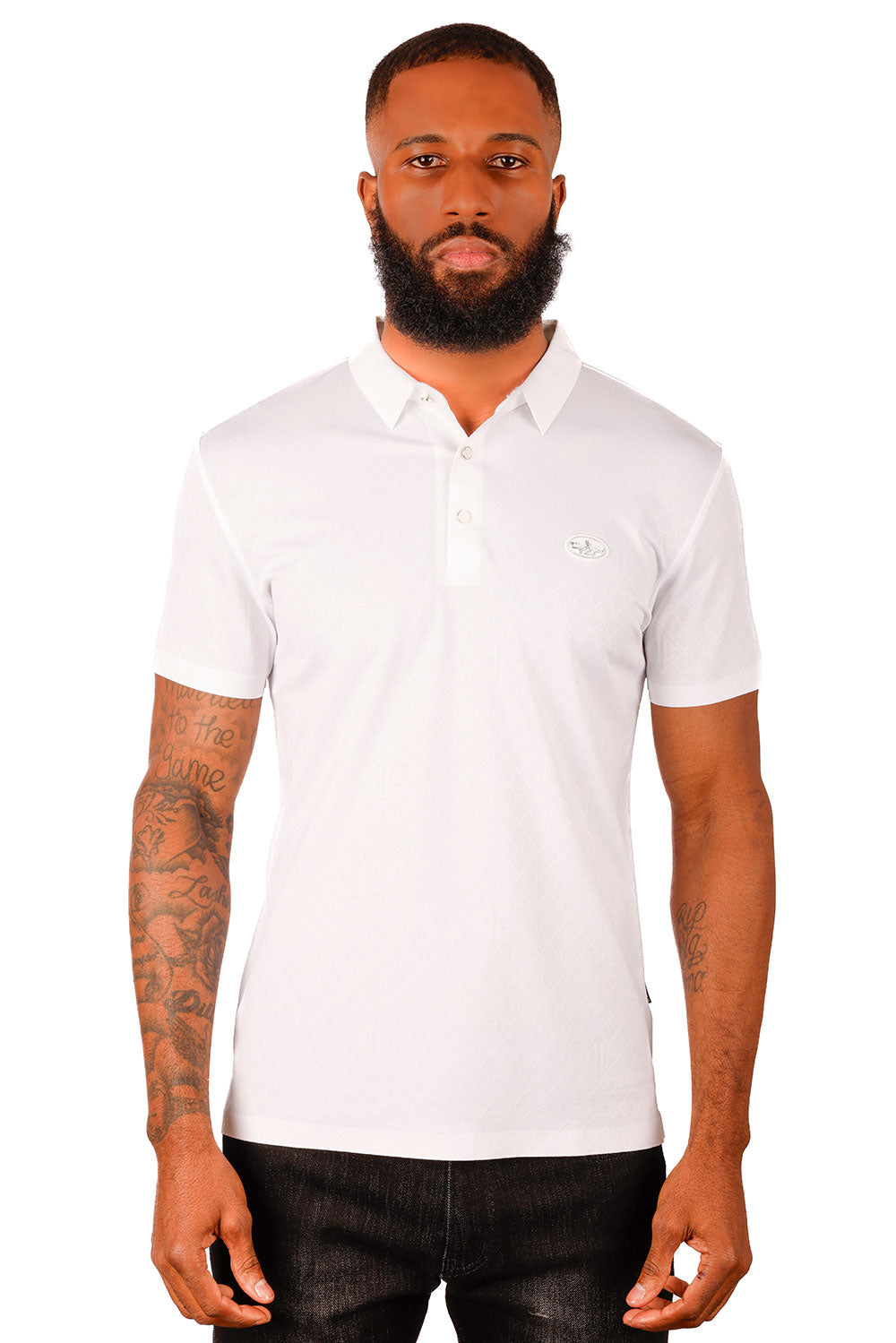 Solid Twist Polo Shirt