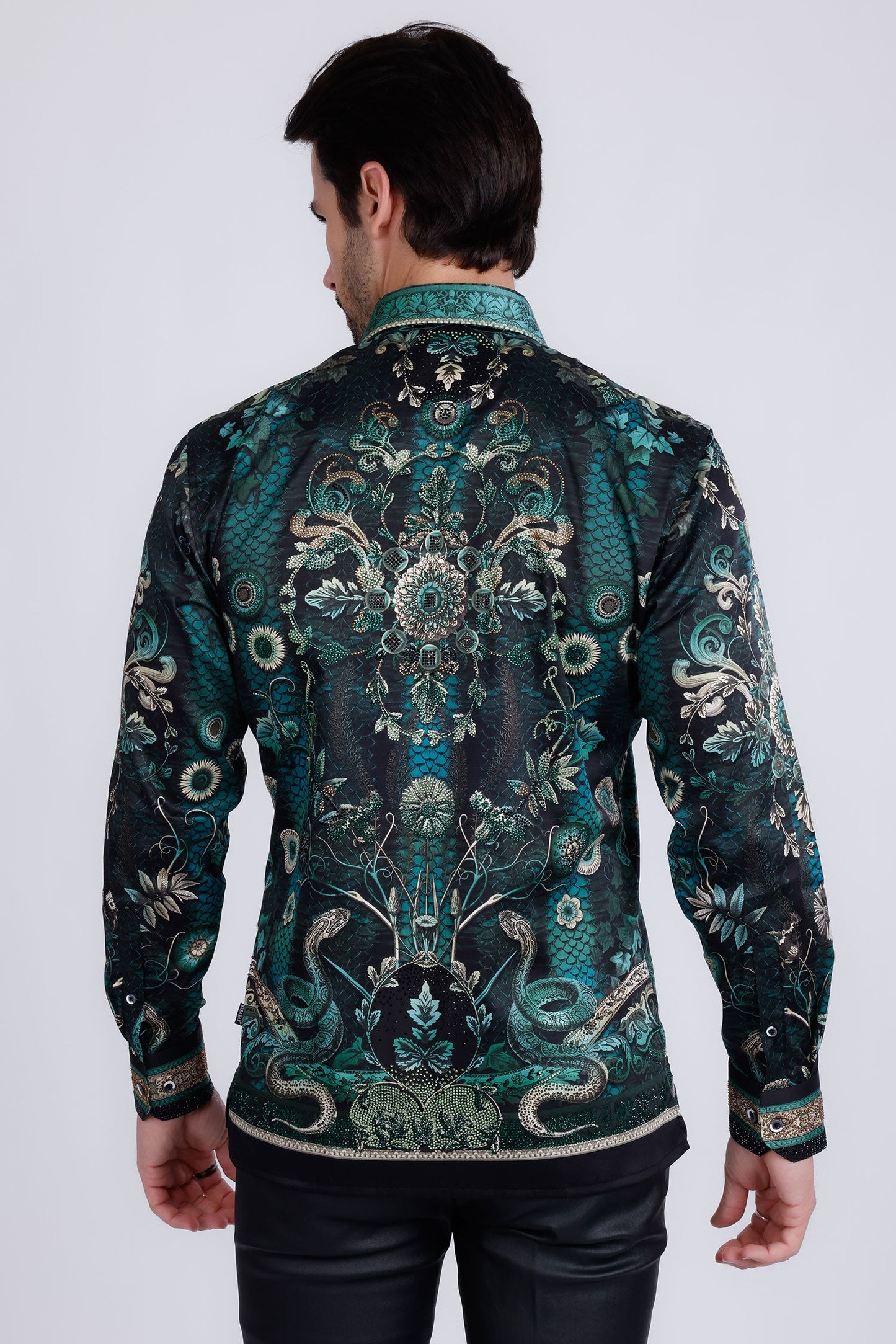 Lively Fancy Rhinestone Long Sleeve Shirt