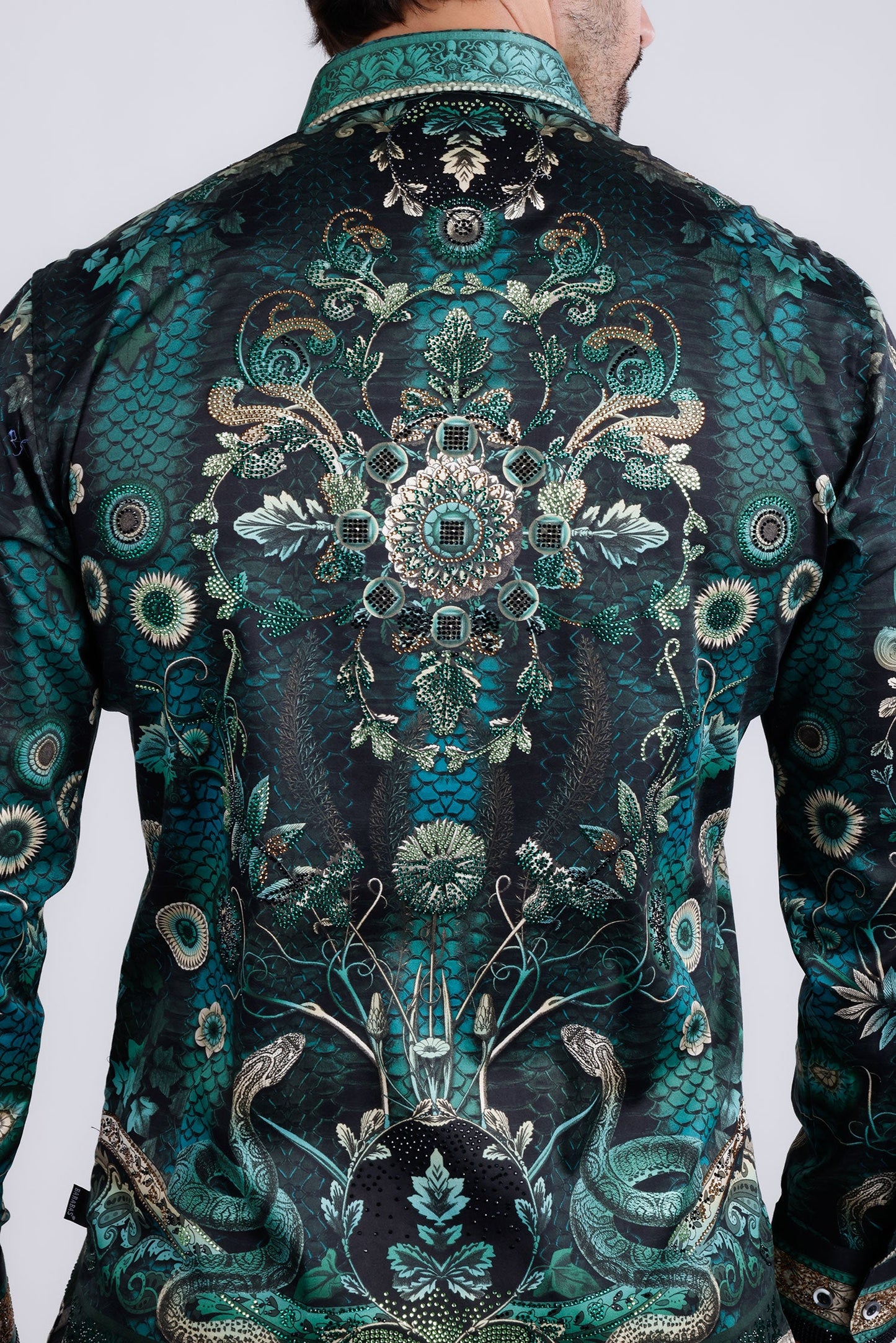 Lively Fancy Rhinestone Long Sleeve Shirt