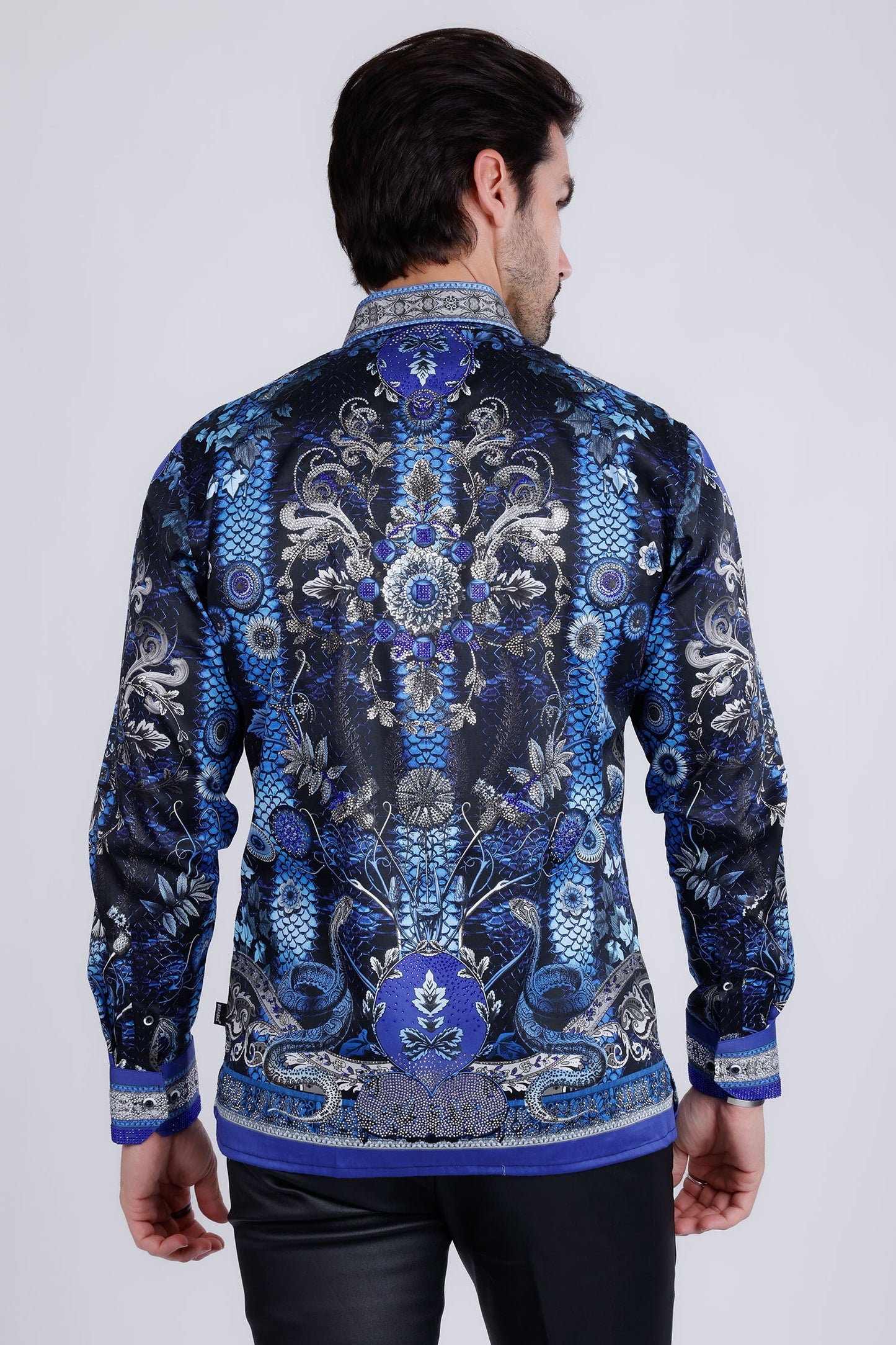 Lively Fancy Rhinestone Long Sleeve Shirt