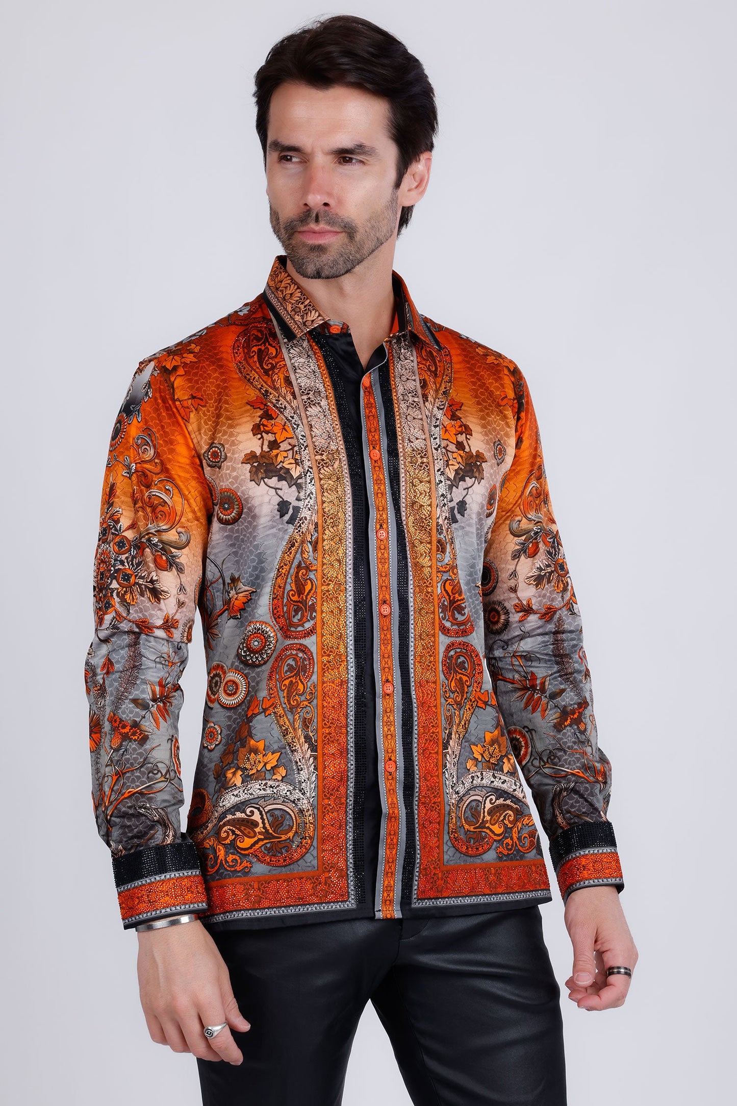 Lively Fancy Rhinestone Long Sleeve Shirt