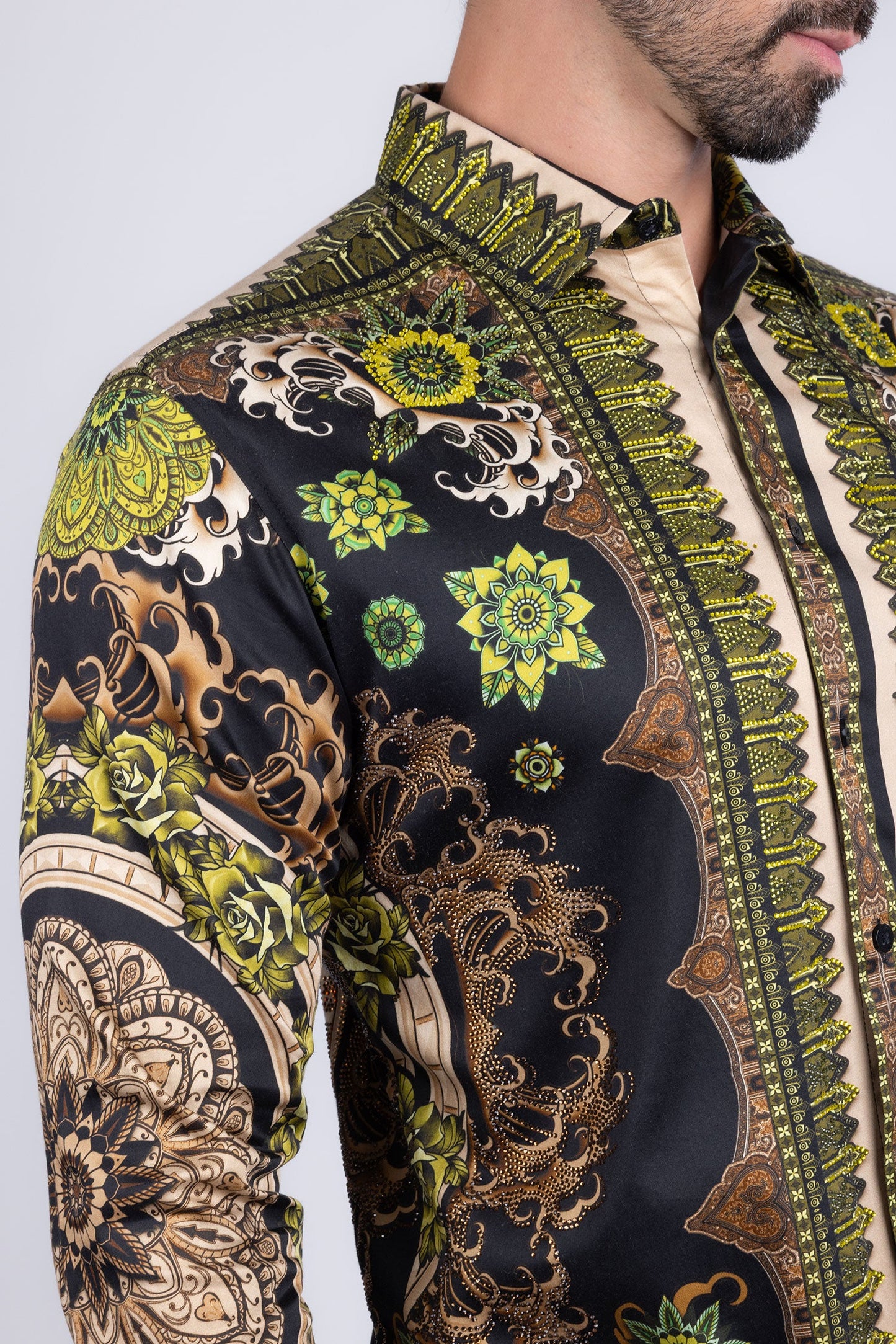 Party Spark Rhinestone Long Sleeve Shirt