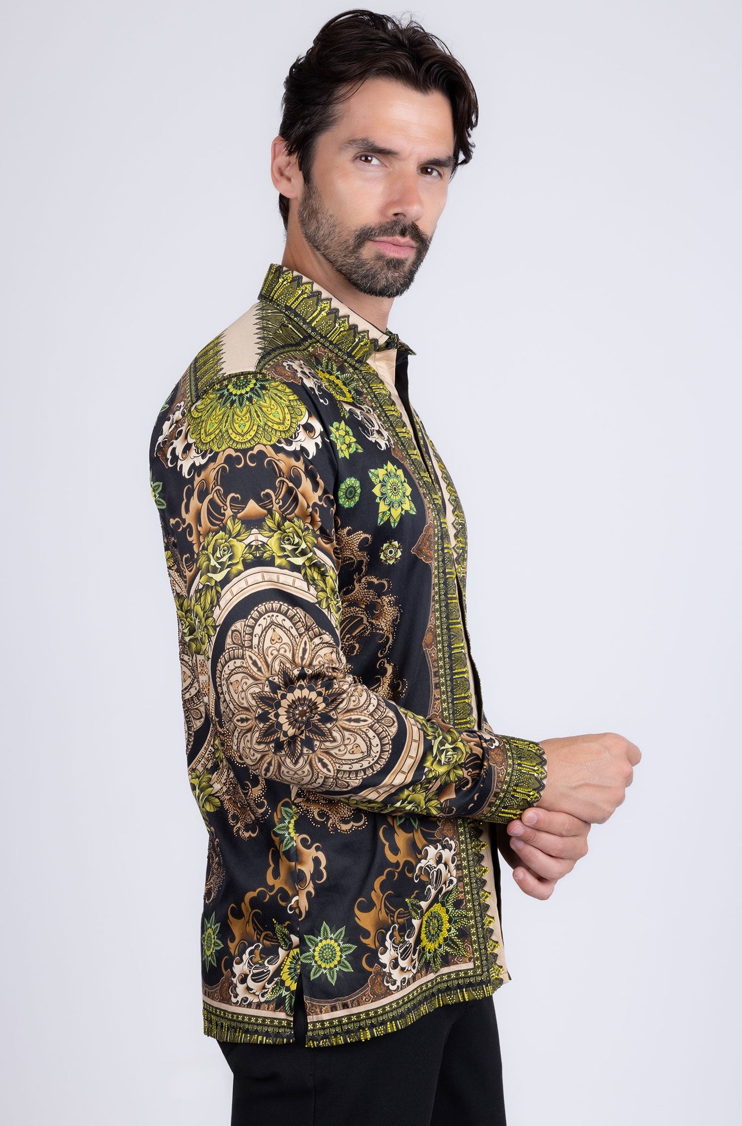 Party Spark Rhinestone Long Sleeve Shirt