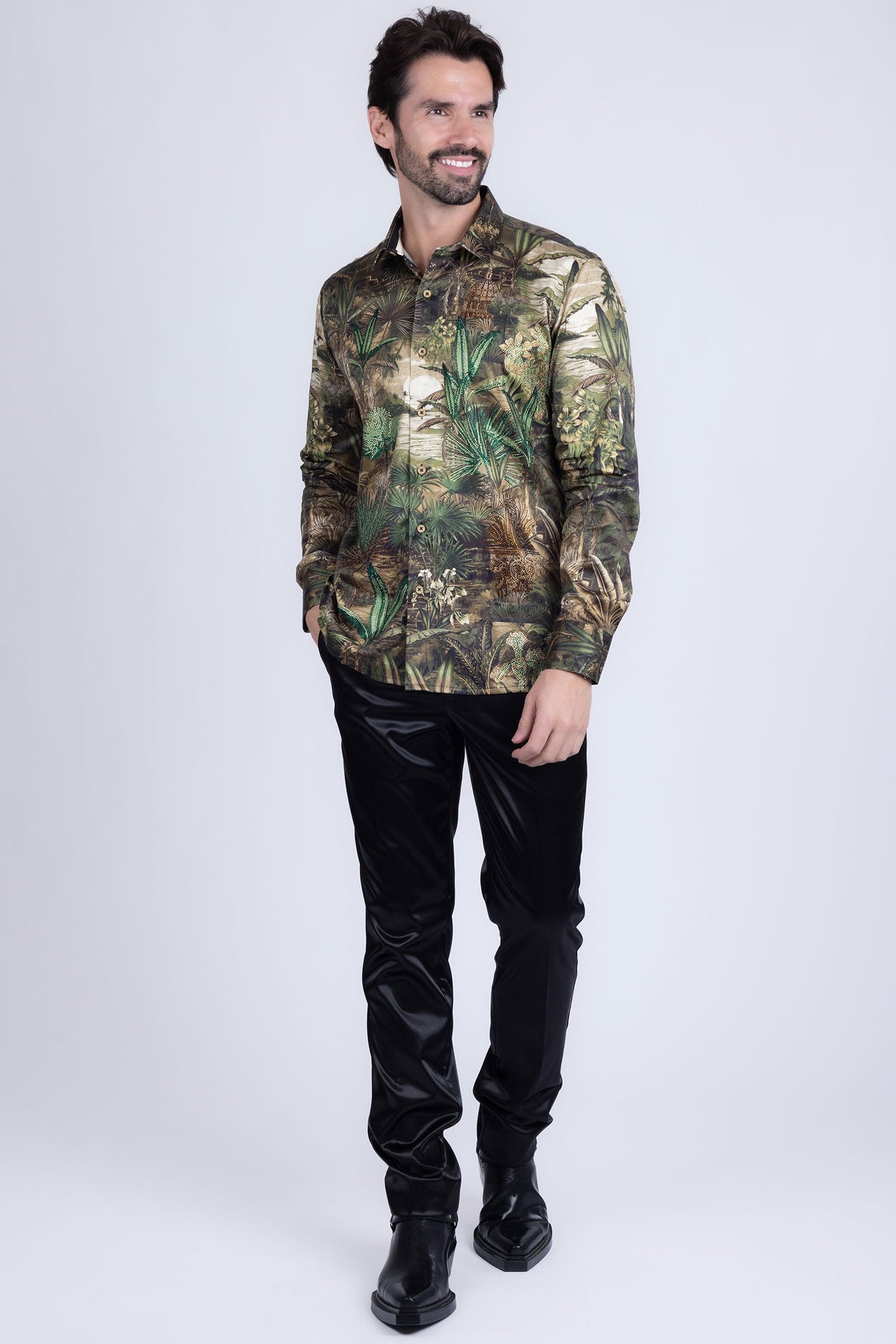 Warsaw Rhinestone Long Sleeve Shirt