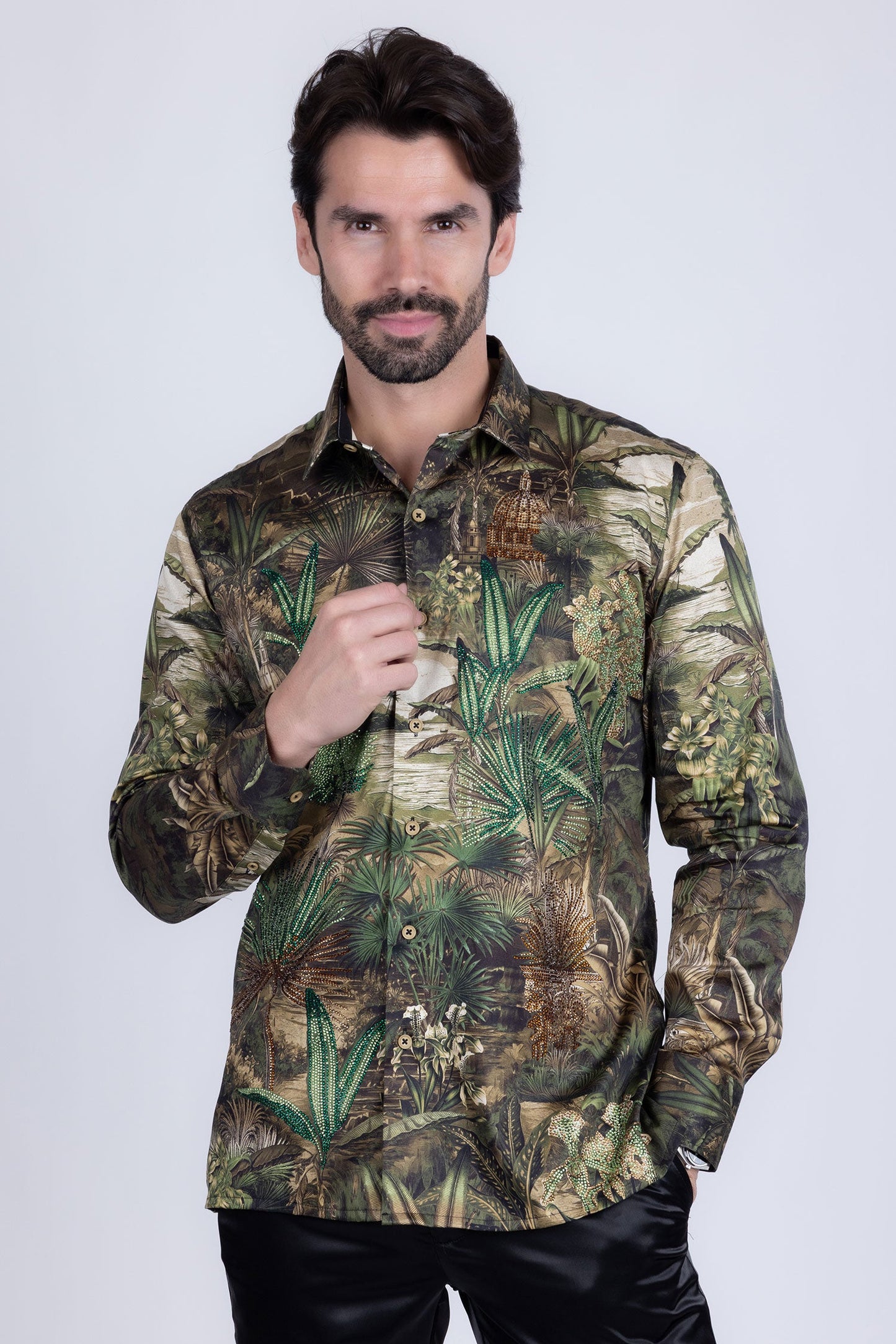 Warsaw Rhinestone Long Sleeve Shirt