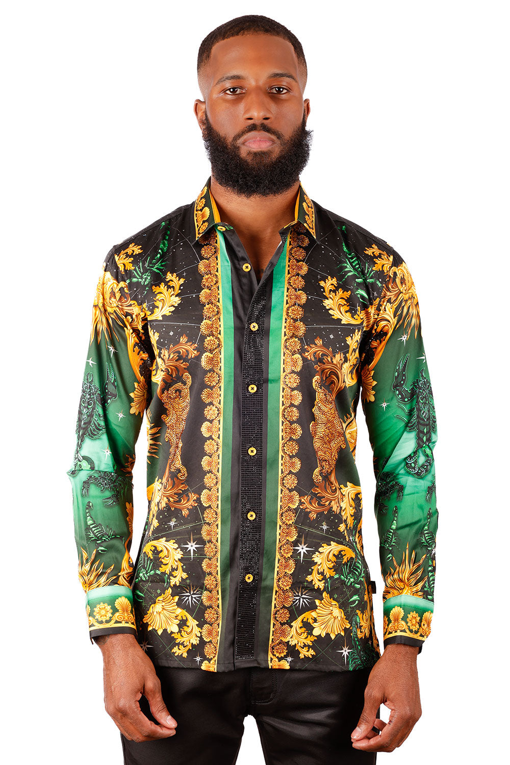 Cogent Approach Rhinestone Long Sleeve Shirt