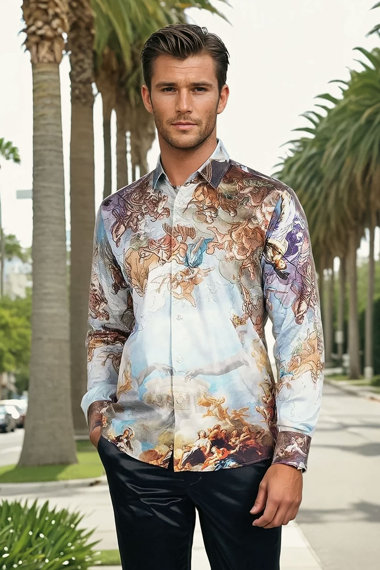 Marrakesh Rhinestone Long Sleeve Shirt