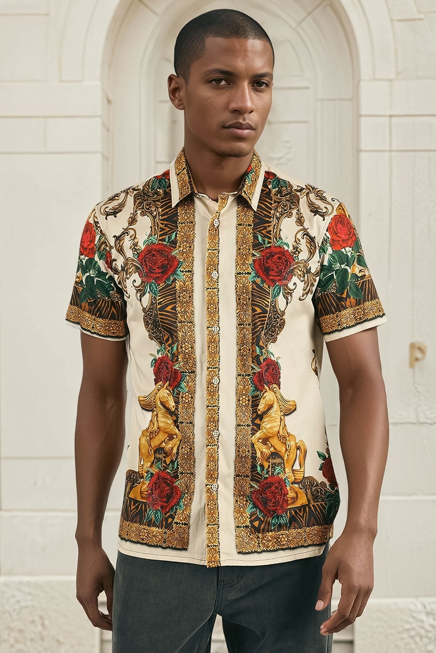 Wildflower Wrangler Rhinestone Short Sleeve Shirt