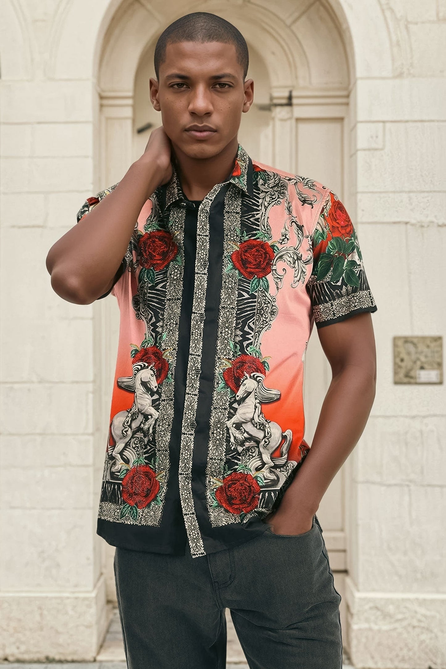 Wildflower Wrangler Rhinestone Short Sleeve Shirt