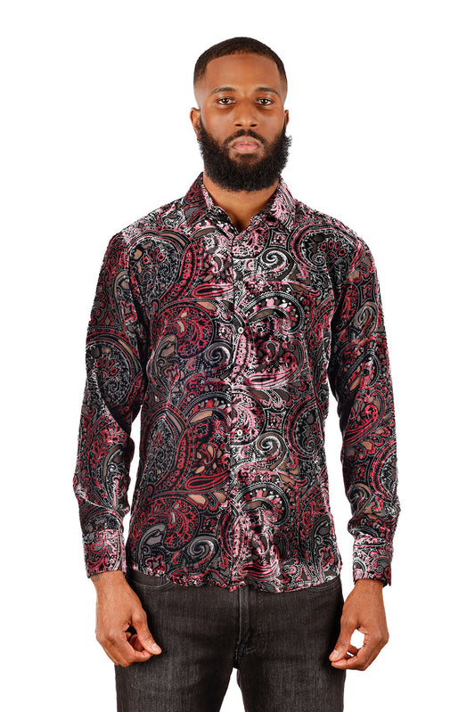 Rose Cobwebby Long Sleeve Shirt
