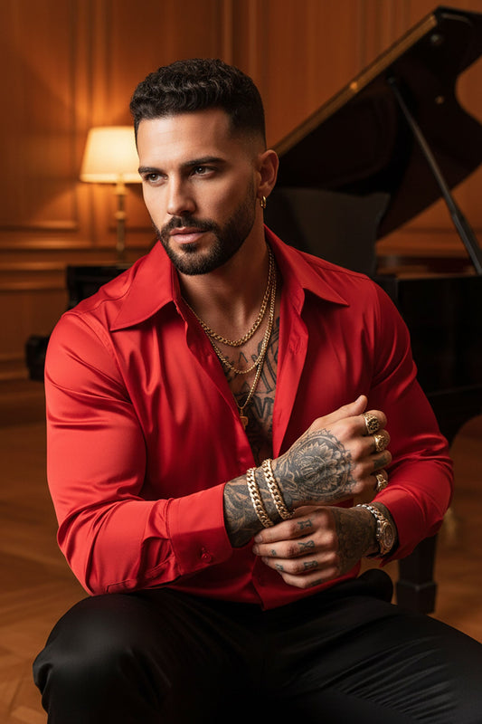 Frillspear Shiny Long Sleeve Shirt