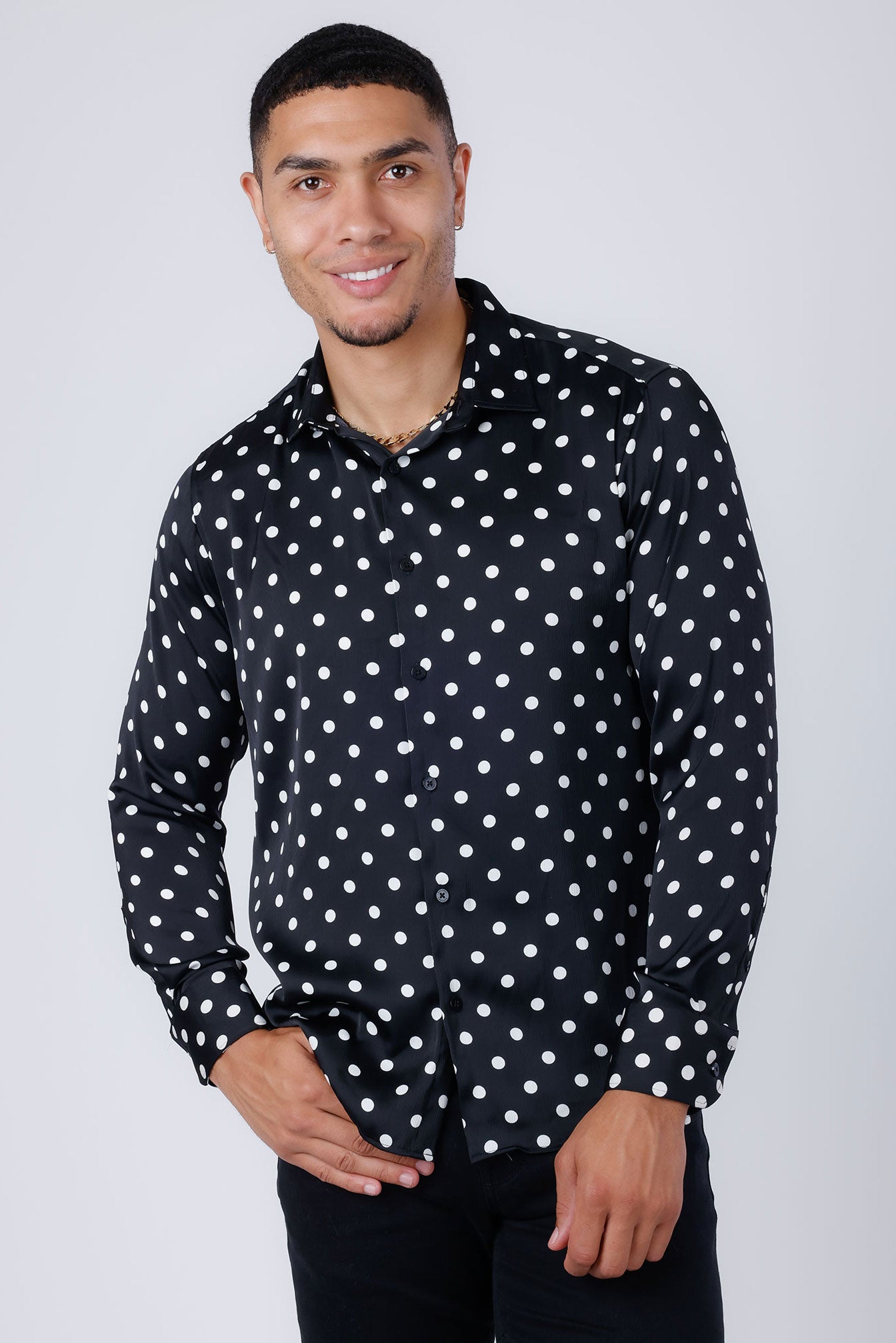 Delhi Polka Dots Long Sleeve Shirt