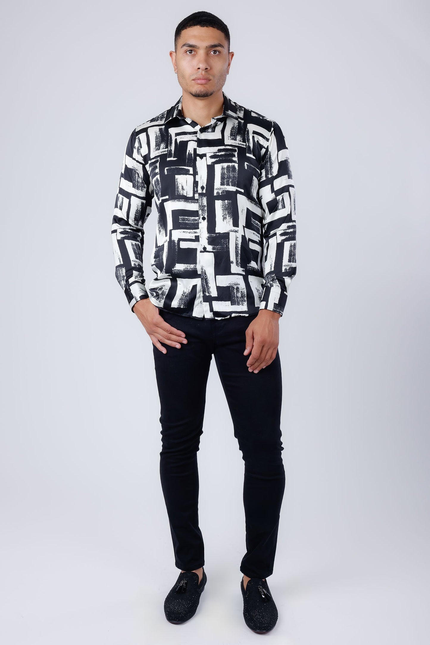 Prague Geometric Long Sleeve Shirt