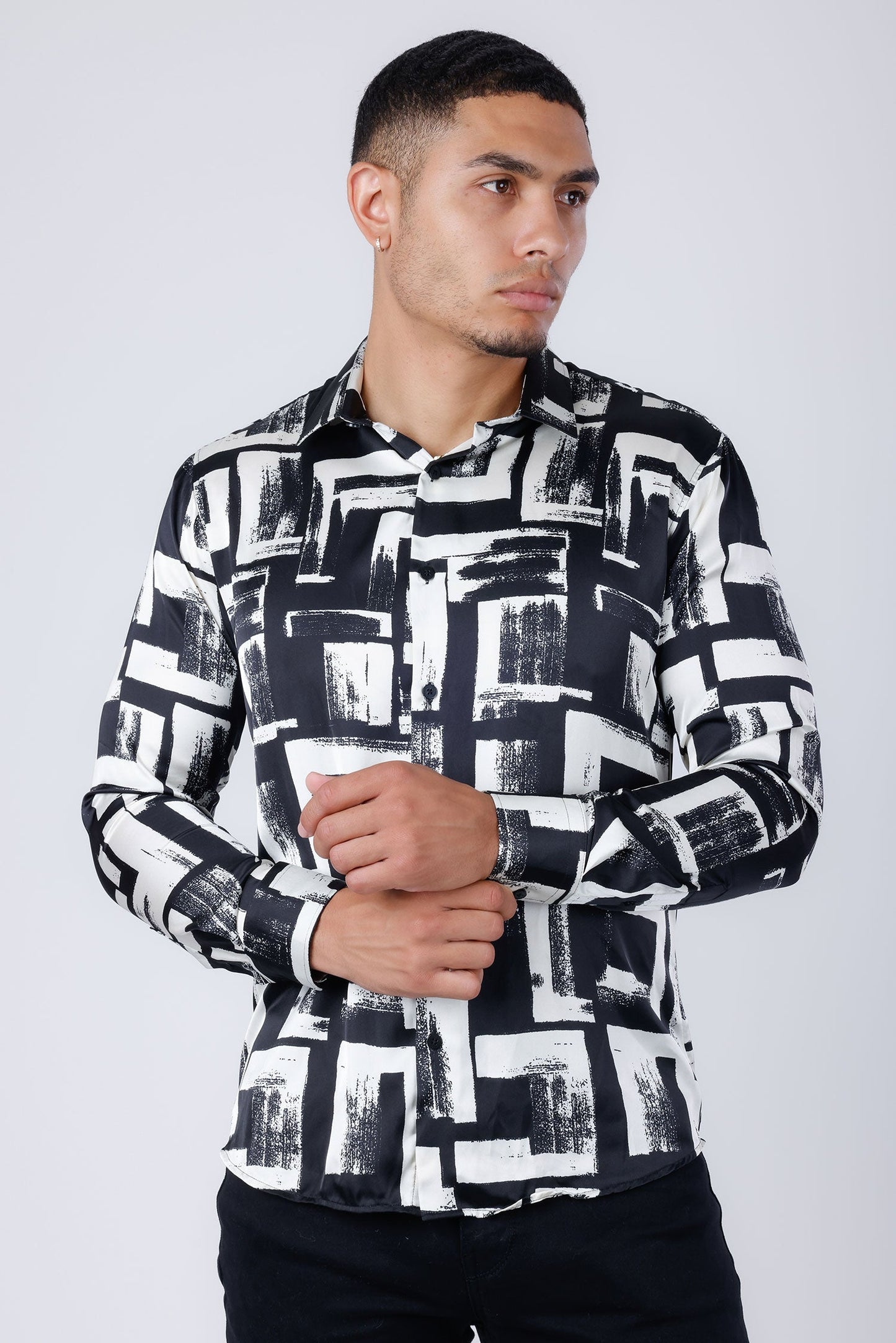Prague Geometric Long Sleeve Shirt