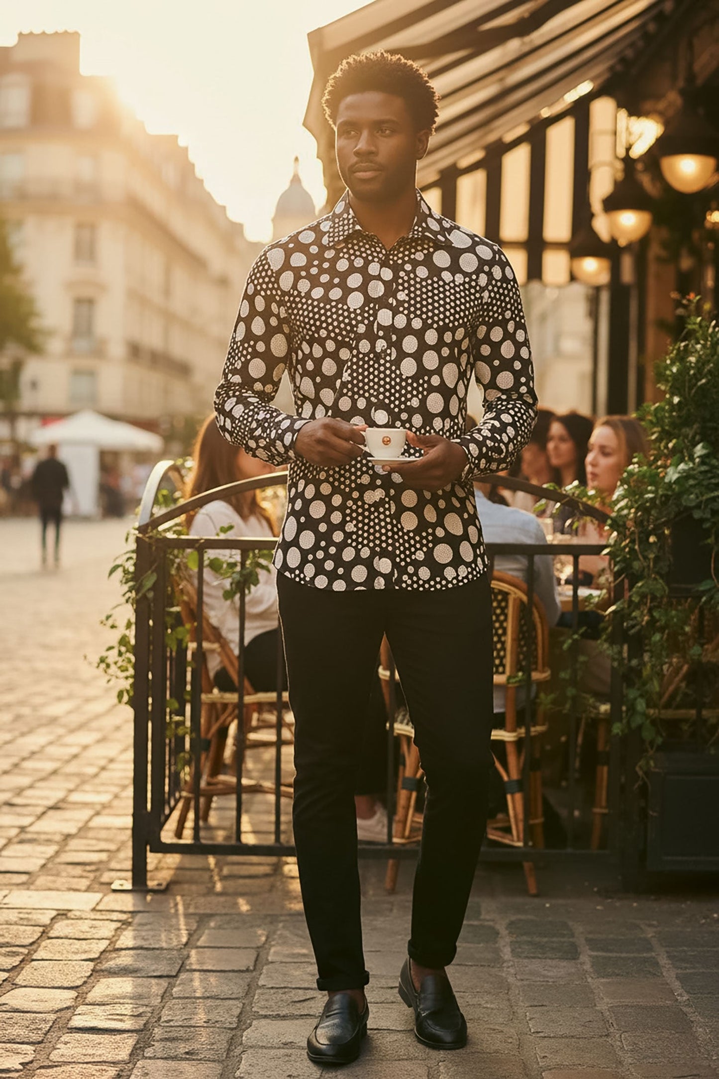 Milan Polka Dots Long Sleeve Shirt