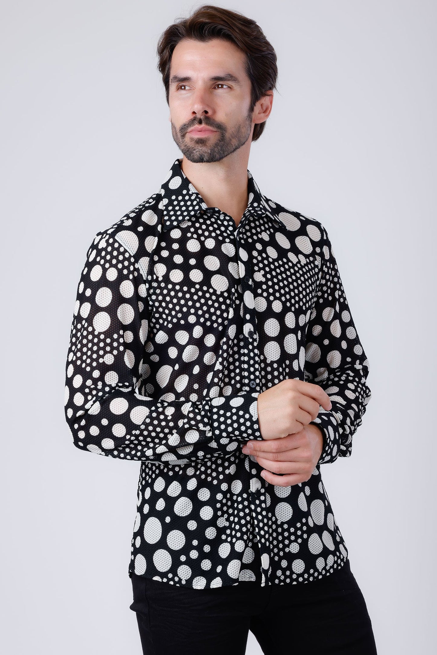 Milan Polka Dots Long Sleeve Shirt