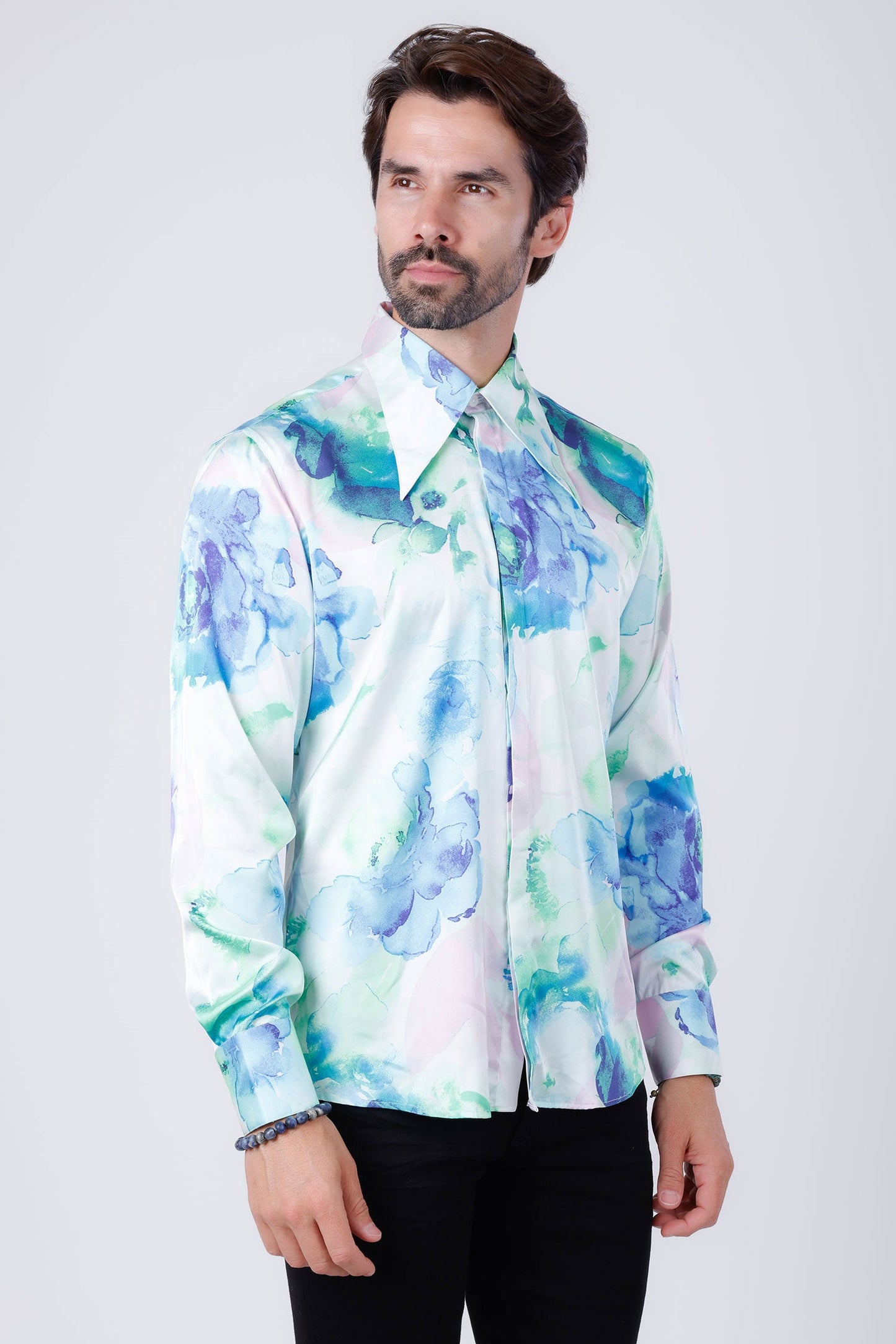 Slinspear Floral Long Sleeve Shirt
