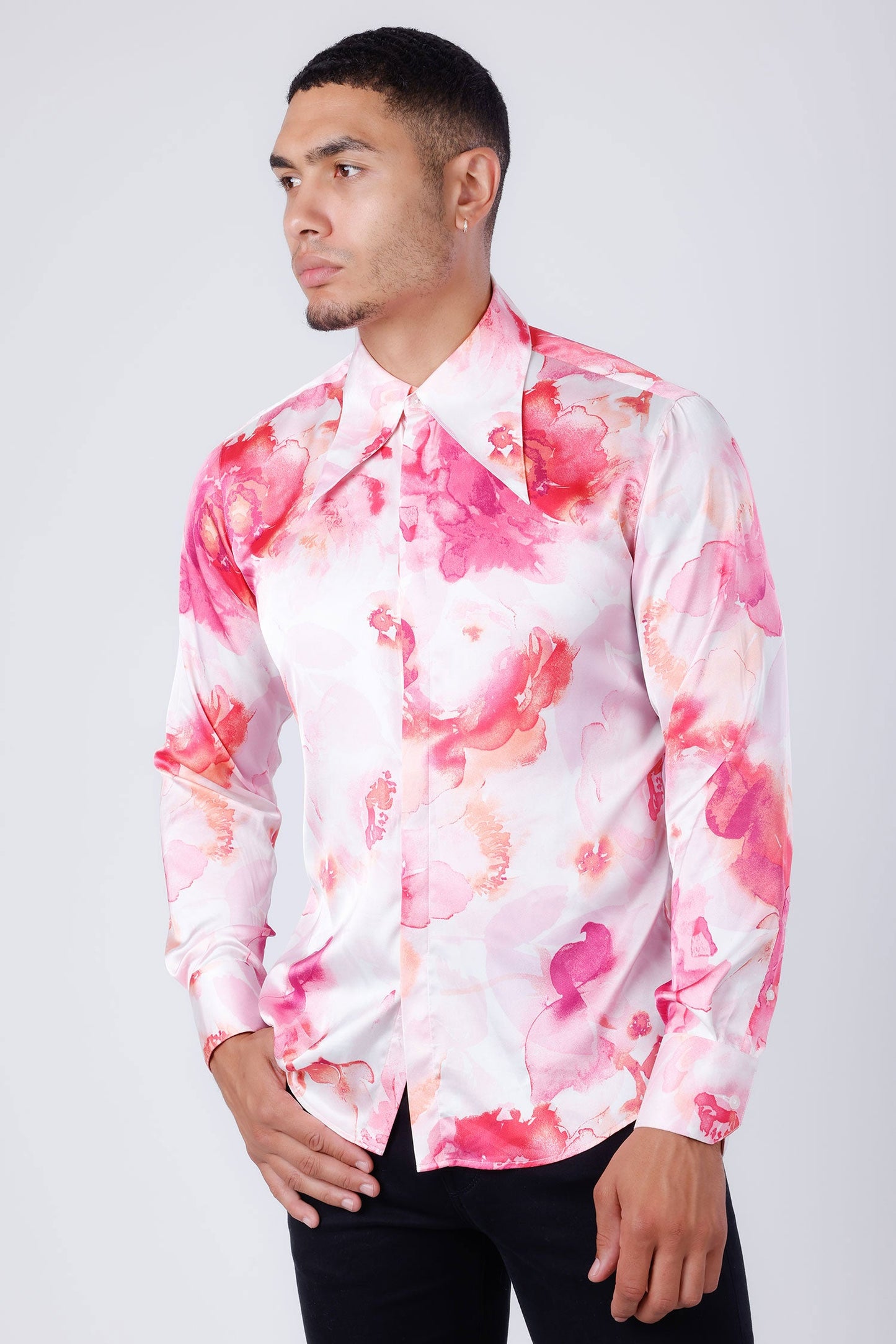 Slinspear Floral Long Sleeve Shirt