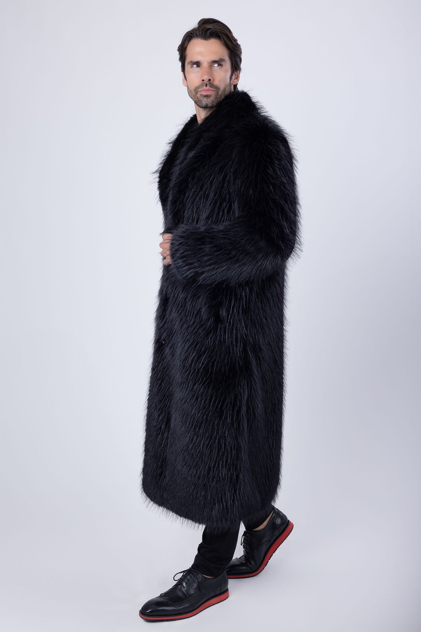 Kolkata Fur Long Coat