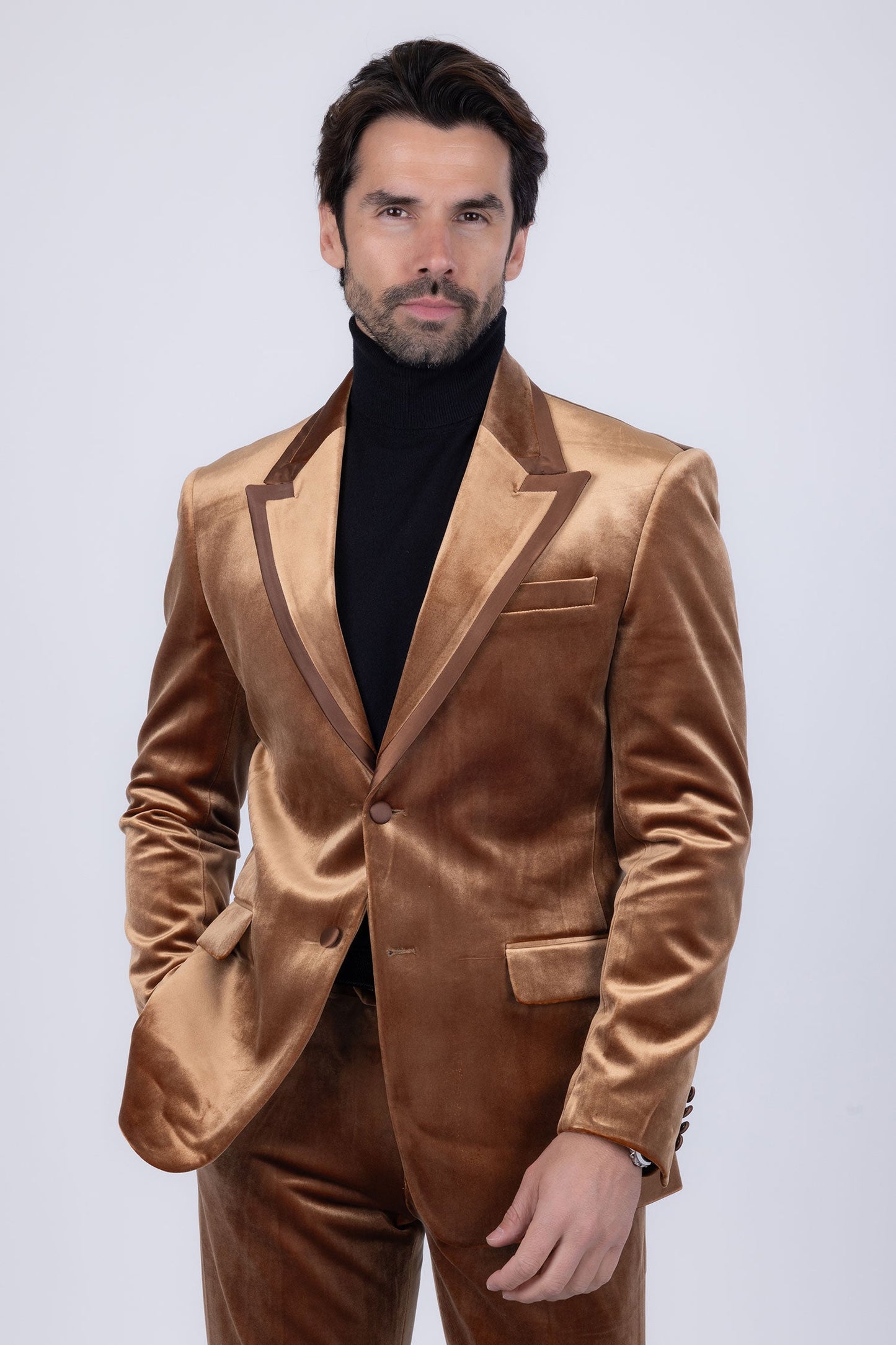 Fluffad Velvet Blazer