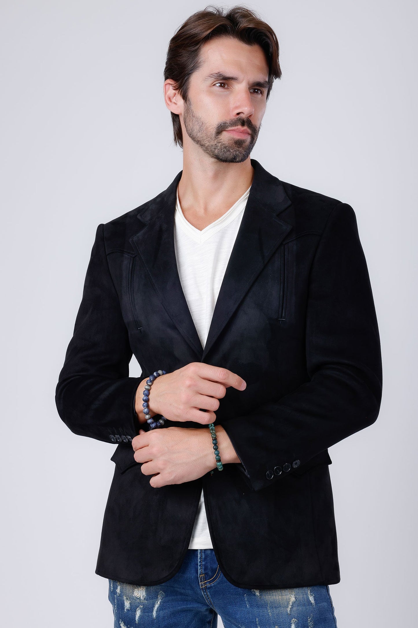 Drowsewrap Suede Blazer