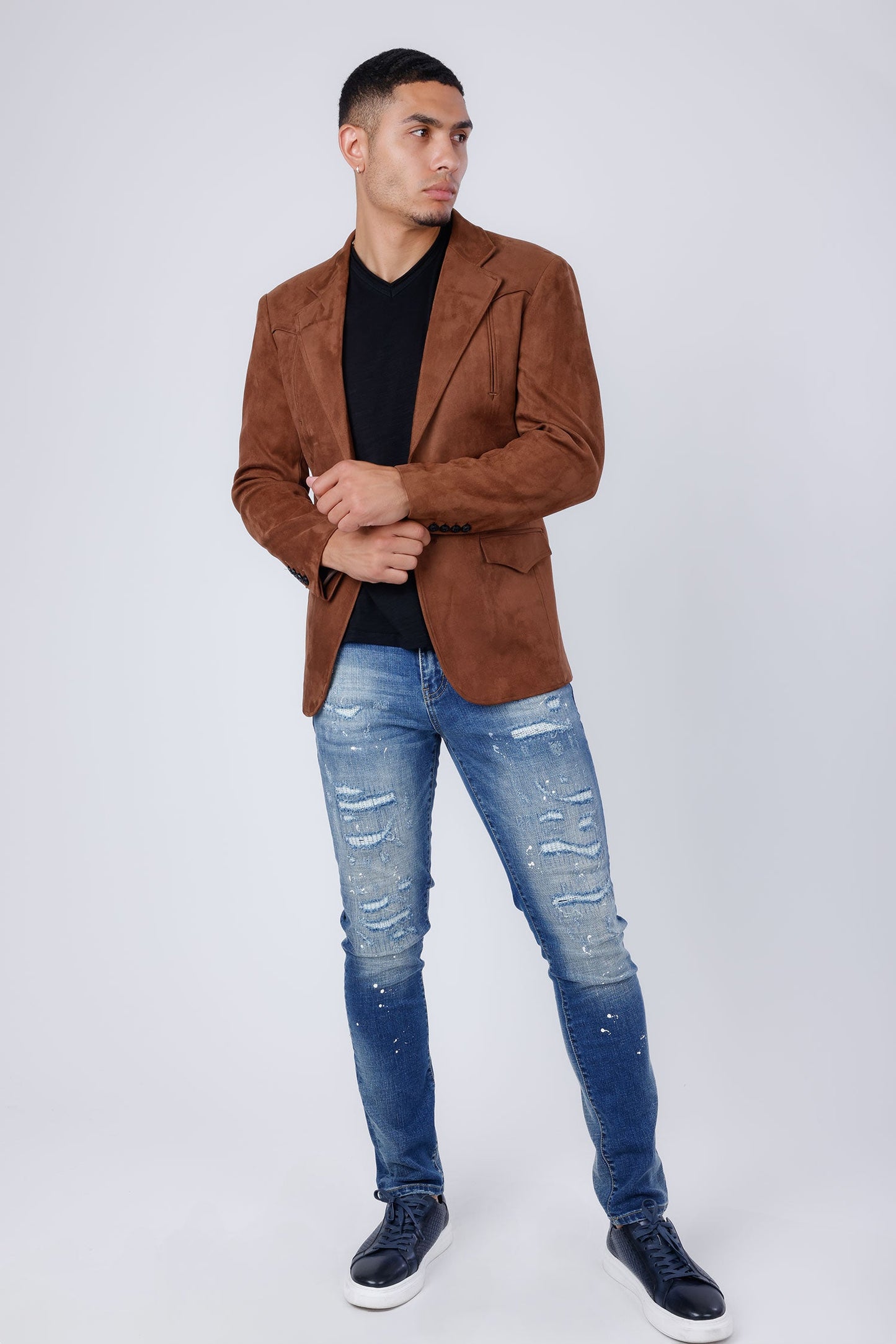 Drowsewrap Suede Blazer