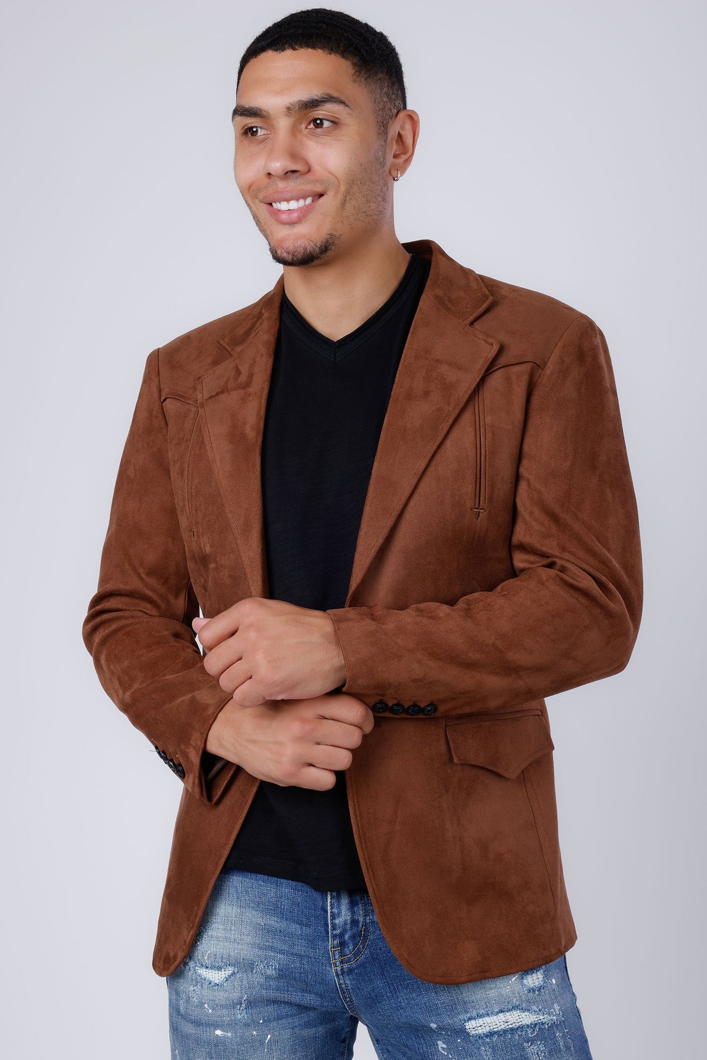 Drowsewrap Suede Blazer