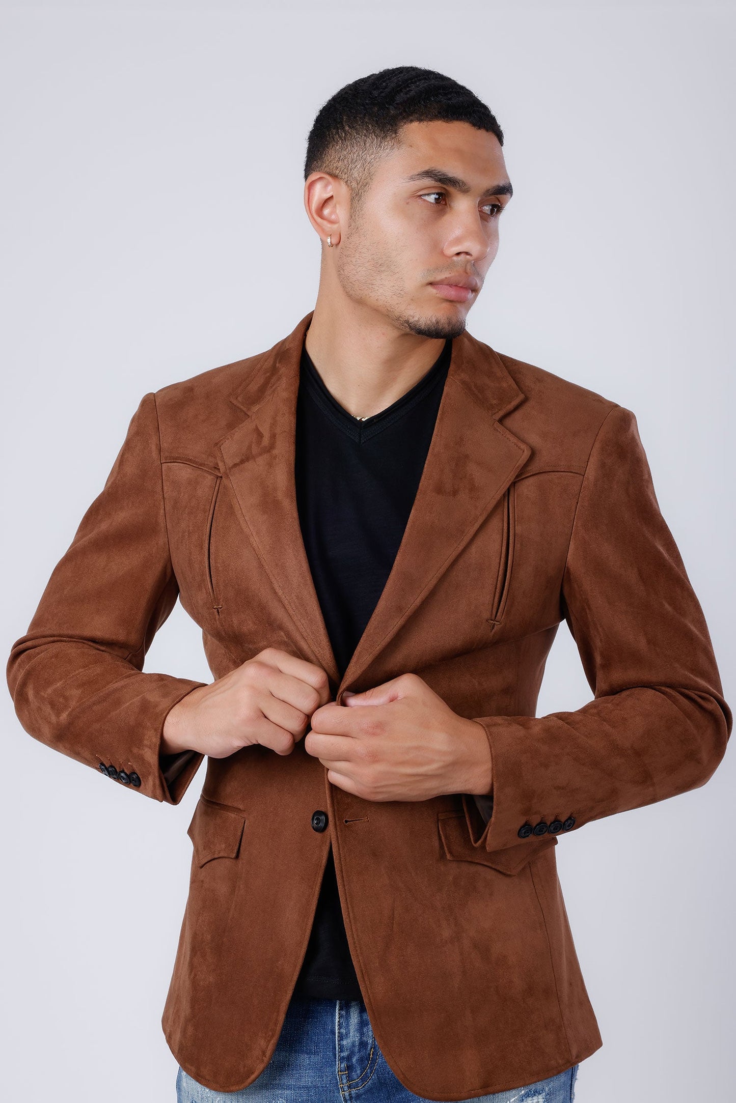 Drowsewrap Suede Blazer