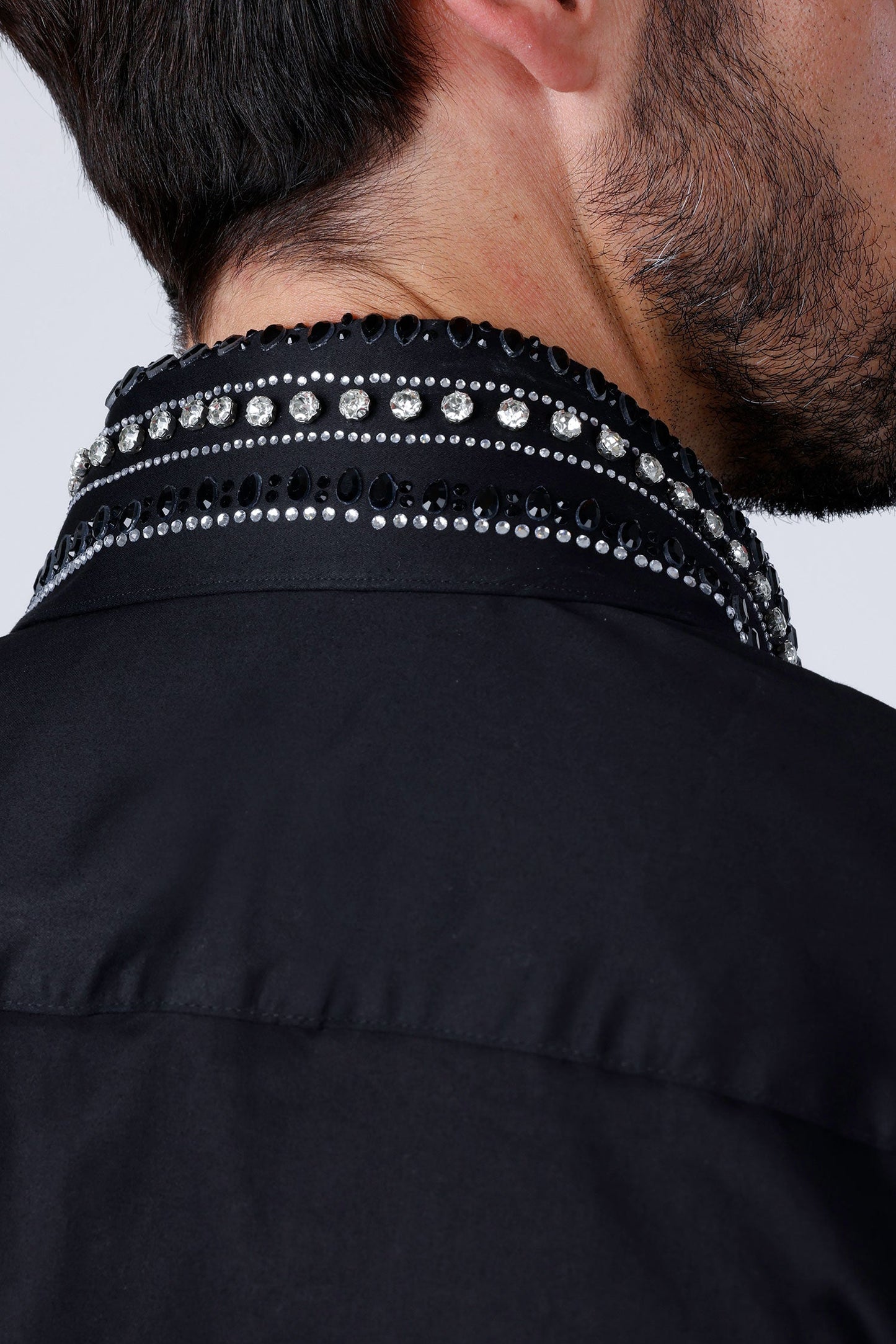 Velcia Rhinestone Long Sleeve Shirt